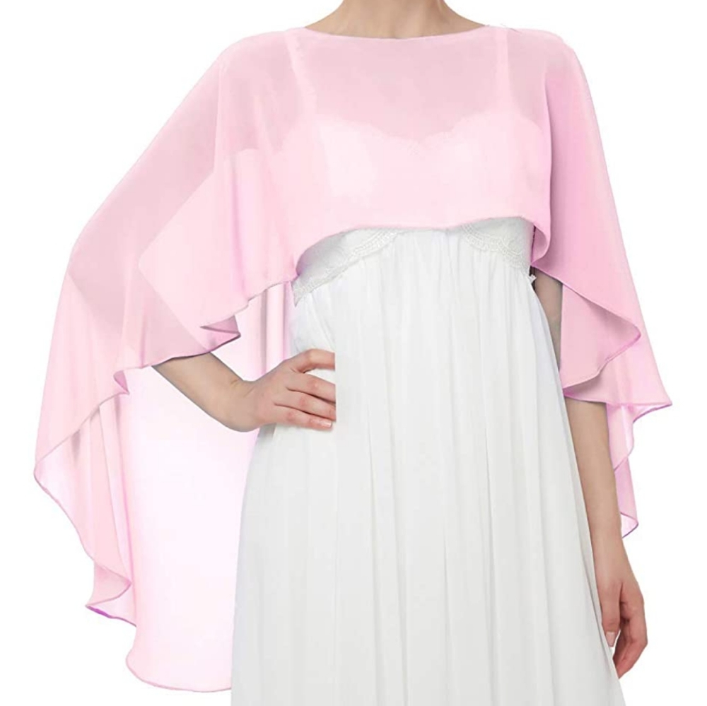 Pink bridesmaids shawl